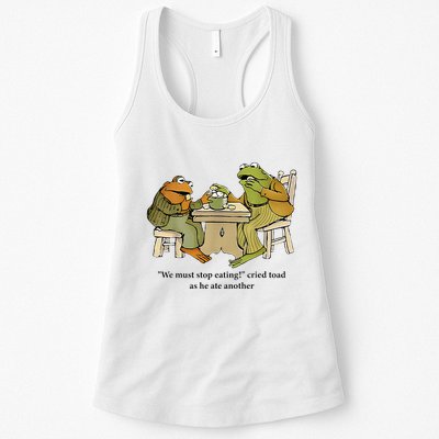 We Must Stop Eating Cried Toad As He Ate Another Frog Womens Tank Top