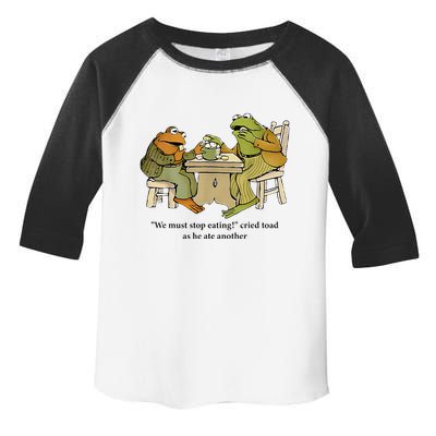 We Must Stop Eating Cried Toad As He Ate Another Frog Toddler Fine Jersey T-Shirt