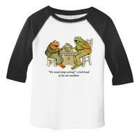 We Must Stop Eating Cried Toad As He Ate Another Frog Toddler Fine Jersey T-Shirt