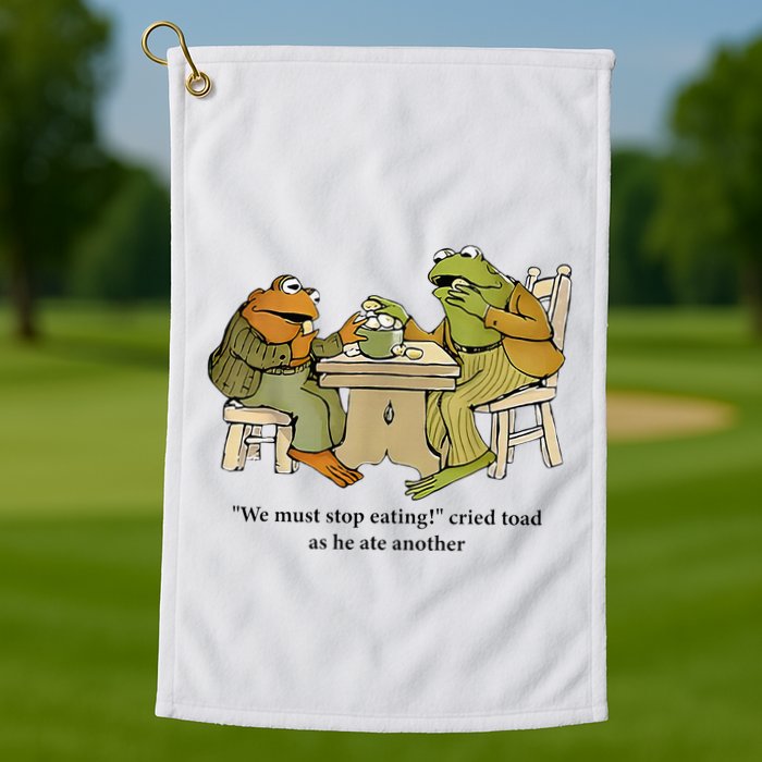 We Must Stop Eating Cried Toad As He Ate Another Frog Golf Towel