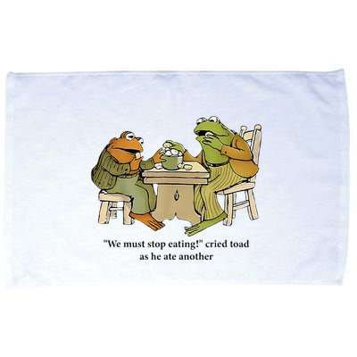 We Must Stop Eating Cried Toad As He Ate Another Frog Microfiber Hand Towel