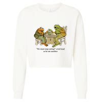 We Must Stop Eating Cried Toad As He Ate Another Frog Cropped Pullover Crew