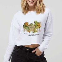 We Must Stop Eating Cried Toad As He Ate Another Frog Cropped Pullover Crew