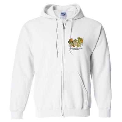 We Must Stop Eating Cried Toad As He Ate Another Frog Full Zip Hoodie