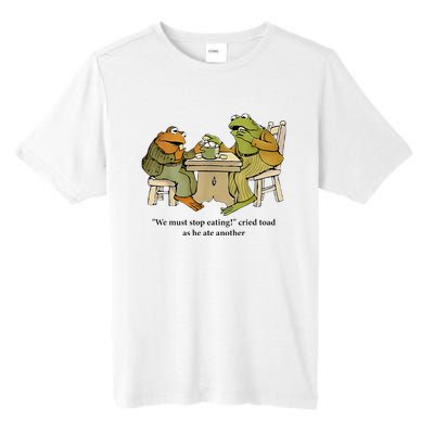 We Must Stop Eating Cried Toad As He Ate Another Frog Tall Fusion ChromaSoft Performance T-Shirt