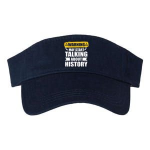 Warning May Start Talking About History Valucap Bio-Washed Visor