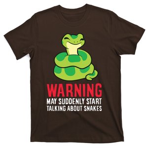 Warning May Suddenly Talk About Snakes T-Shirt