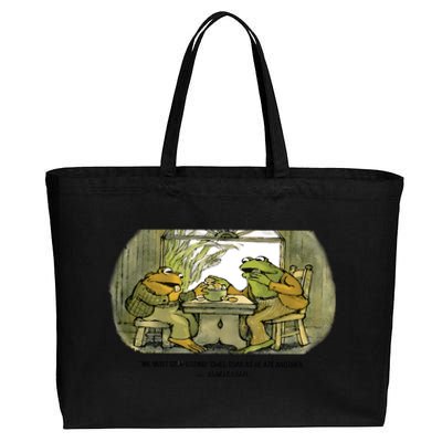 We Must Stop Eating Cried Toad As He Ate Another The Lovers Frog And Toad Cotton Canvas Jumbo Tote