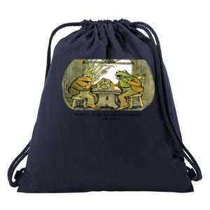 We Must Stop Eating Cried Toad As He Ate Another The Lovers Frog And Toad Drawstring Bag