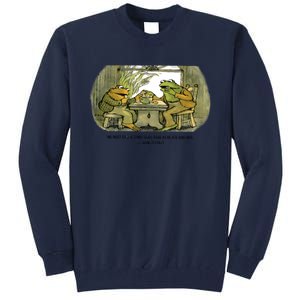 We Must Stop Eating Cried Toad As He Ate Another The Lovers Frog And Toad Tall Sweatshirt