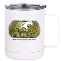 We Must Stop Eating Cried Toad As He Ate Another The Lovers Frog And Toad 12 oz Stainless Steel Tumbler Cup