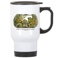 We Must Stop Eating Cried Toad As He Ate Another The Lovers Frog And Toad Stainless Steel Travel Mug