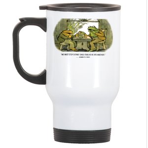 We Must Stop Eating Cried Toad As He Ate Another The Lovers Frog And Toad Stainless Steel Travel Mug