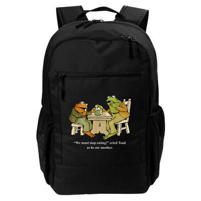 We Must Stop Eating Toad As He Ate Another Frog Toad Backpack