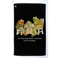 We Must Stop Eating Toad As He Ate Another Frog Toad Golf Towel