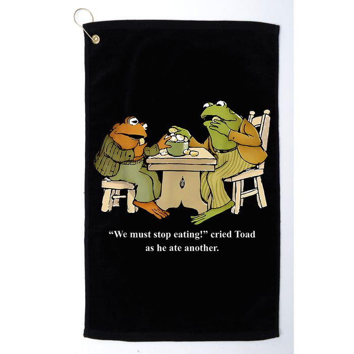 We Must Stop Eating Toad As He Ate Another Frog Toad Golf Towel