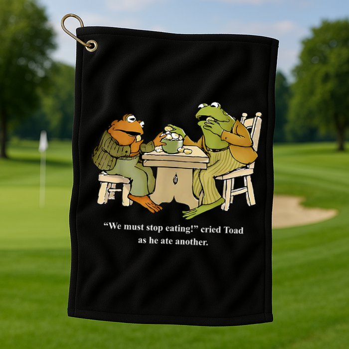 We Must Stop Eating Toad As He Ate Another Frog Toad Golf Towel