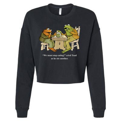 We Must Stop Eating Toad As He Ate Another Frog Toad Cropped Pullover Crew