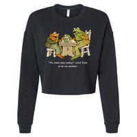 We Must Stop Eating Toad As He Ate Another Frog Toad Cropped Pullover Crew