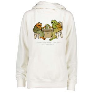 We Must Stop Eating Toad As He Ate Another Frog Toad Womens Funnel Neck Pullover Hood