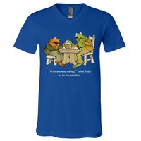We Must Stop Eating Toad As He Ate Another Frog Toad V-Neck T-Shirt