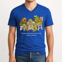 We Must Stop Eating Toad As He Ate Another Frog Toad V-Neck T-Shirt
