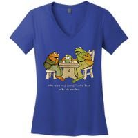 We Must Stop Eating Toad As He Ate Another Frog Toad Women's V-Neck T-Shirt