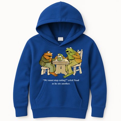 We Must Stop Eating Toad As He Ate Another Frog Toad Kids Hoodie