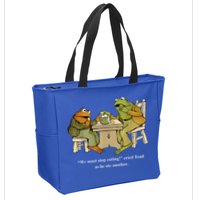 We Must Stop Eating Toad As He Ate Another Frog Toad Zip Tote Bag