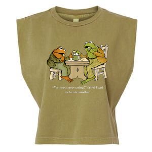 We Must Stop Eating Toad As He Ate Another Frog Toad Garment-Dyed Women's Muscle Tee