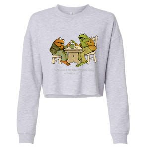 We Must Stop Eating Toad As He Ate Another Frog Toad Cropped Pullover Crew