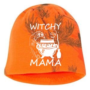 Witchy Mama Spooky Halloween Funny Witch Mom Wife Gift Kati - Camo Knit Beanie