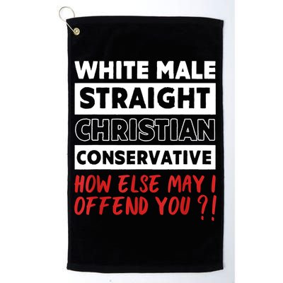 White Male Straight Christian Conservative Republicans Golf Towel