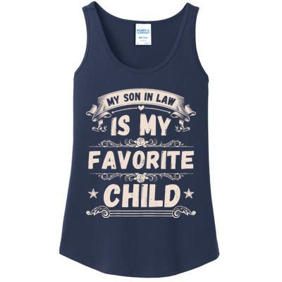 Wo My Son In Law Is My Favorite Child Funny Mother Ladies Essential Tank