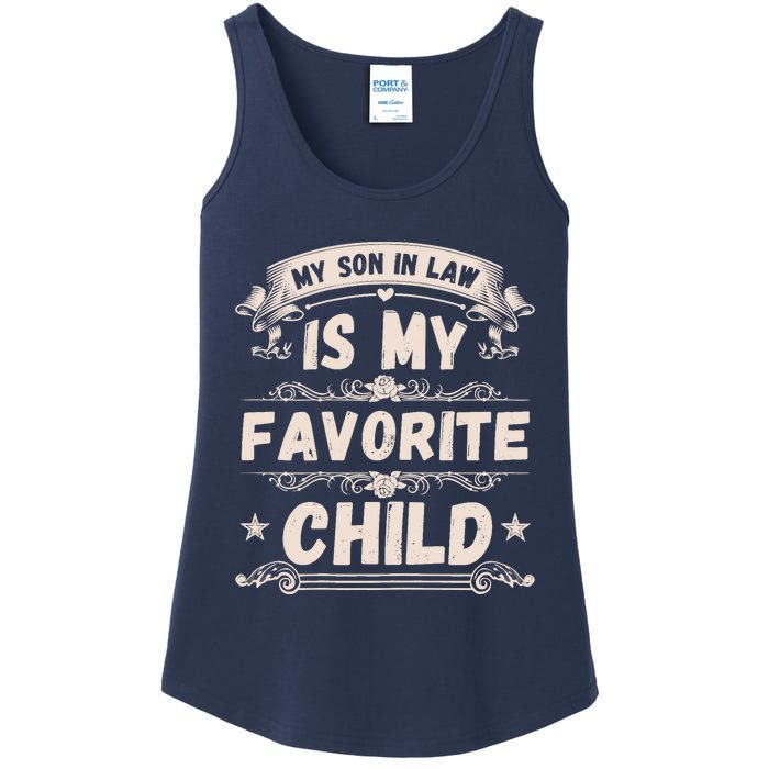 Wo My Son In Law Is My Favorite Child Funny Mother Ladies Essential Tank