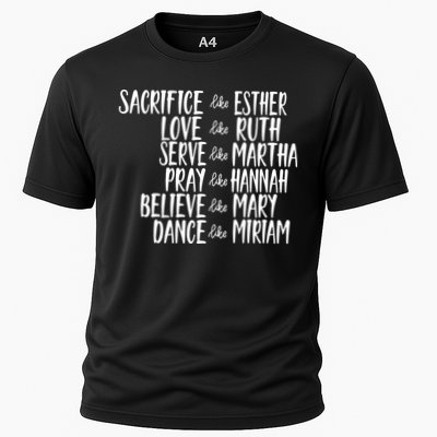 Womens Mens Sacrifice Like Esther Christian Bible Love Pray Performance Shirt