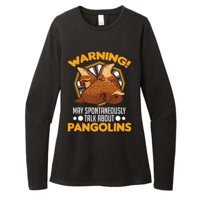 Warning May spontaneously talk about Pangolins Womens CVC Long Sleeve Shirt