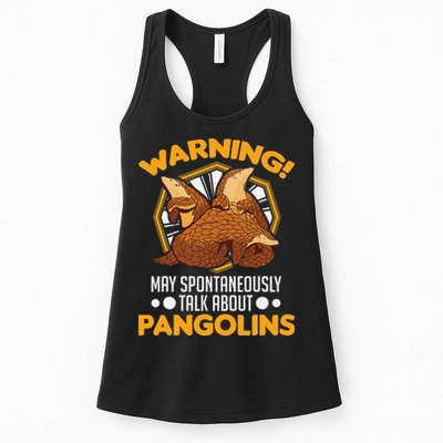 Warning May spontaneously talk about Pangolins Womens Tank Top