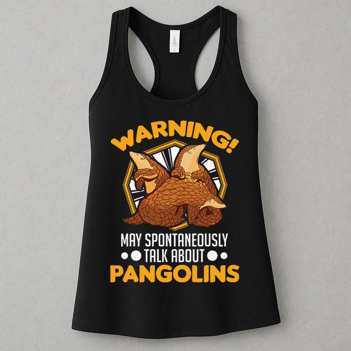 Warning May spontaneously talk about Pangolins Womens Tank Top