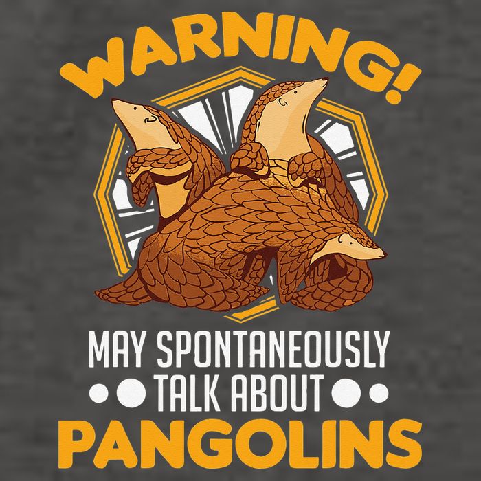 Warning May spontaneously talk about Pangolins Vector Backpack