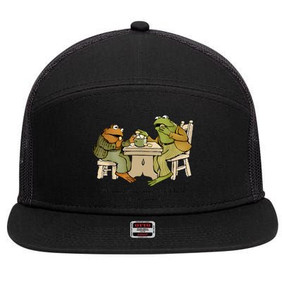 We Must Stop Eating Cried Toad As He Ate Another Frog Toad 7 Panel Mesh Trucker Snapback Hat