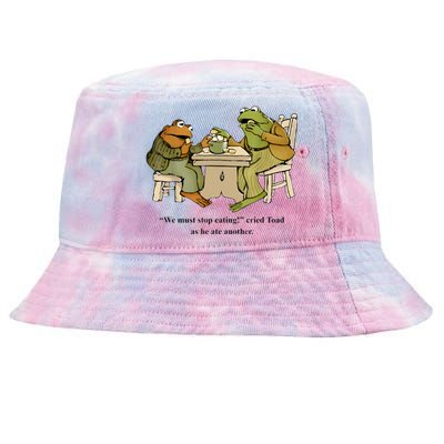 We Must Stop Eating Cried Toad As He Ate Another Frog Toad Tie-Dyed Bucket Hat