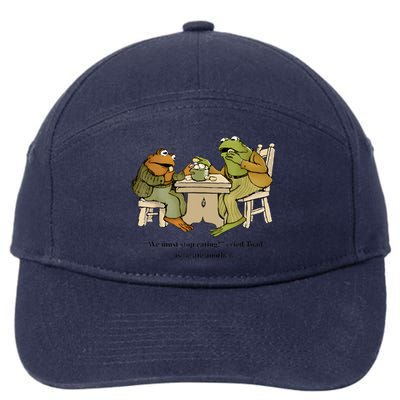 We Must Stop Eating Cried Toad As He Ate Another Frog Toad 7-Panel Snapback Hat