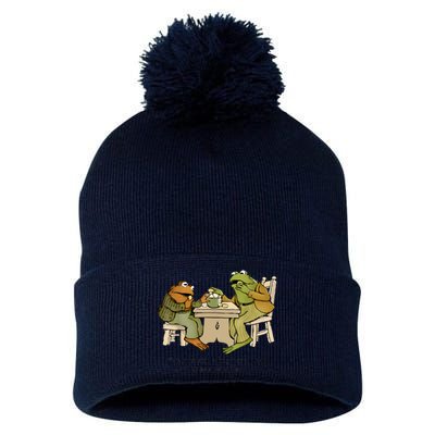 We Must Stop Eating Cried Toad As He Ate Another Frog Toad Pom Pom 12in Knit Beanie