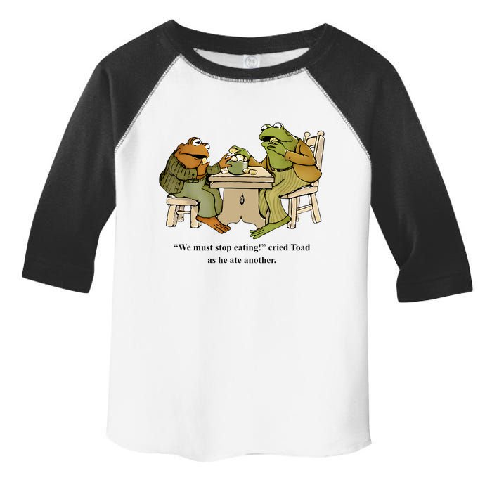 We Must Stop Eating Cried Toad As He Ate Another Frog Toad Toddler Fine Jersey T-Shirt