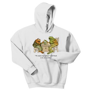 We Must Stop Eating Cried Toad As He Ate Another Frog Toad Kids Hoodie