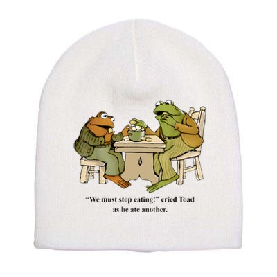 We Must Stop Eating Cried Toad As He Ate Another Frog Toad Short Acrylic Beanie