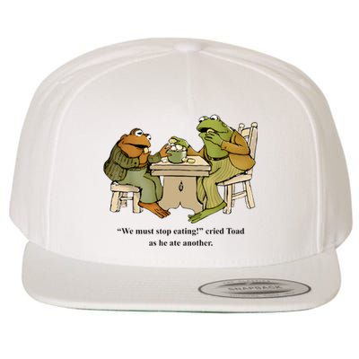 We Must Stop Eating Cried Toad As He Ate Another Frog Toad Wool Snapback Cap