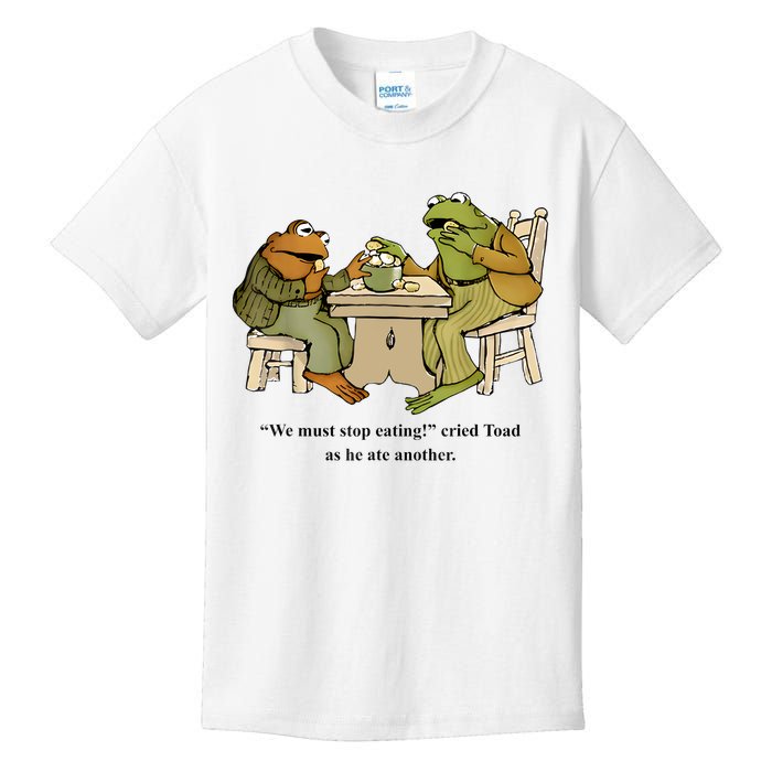 We Must Stop Eating Cried Toad As He Ate Another Frog Toad Kids T-Shirt