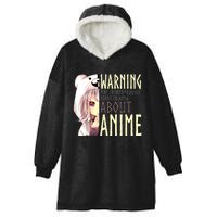 Warning May Spontaneously Start Talking About Anime Hooded Wearable Blanket